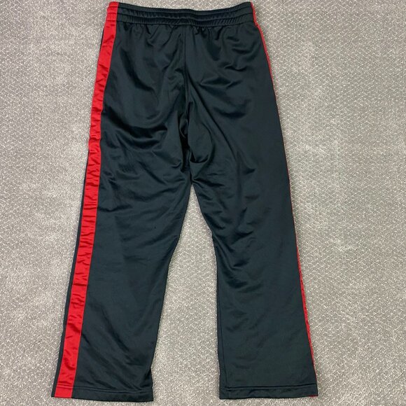 Vintage Y2K Nike Track Pants Mens Medium Black Red Sweatpants Gym Running Tricot - Picture 6 of 14